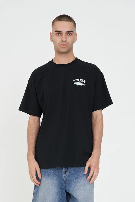 HUFFER King Pin Block Tee Black