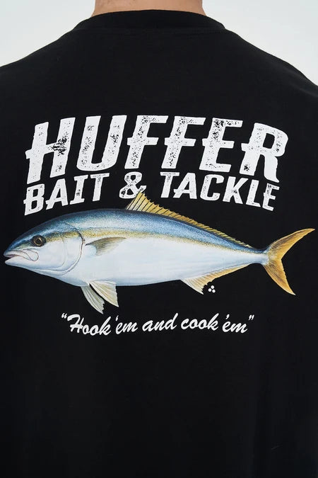 HUFFER King Pin Block Tee Black