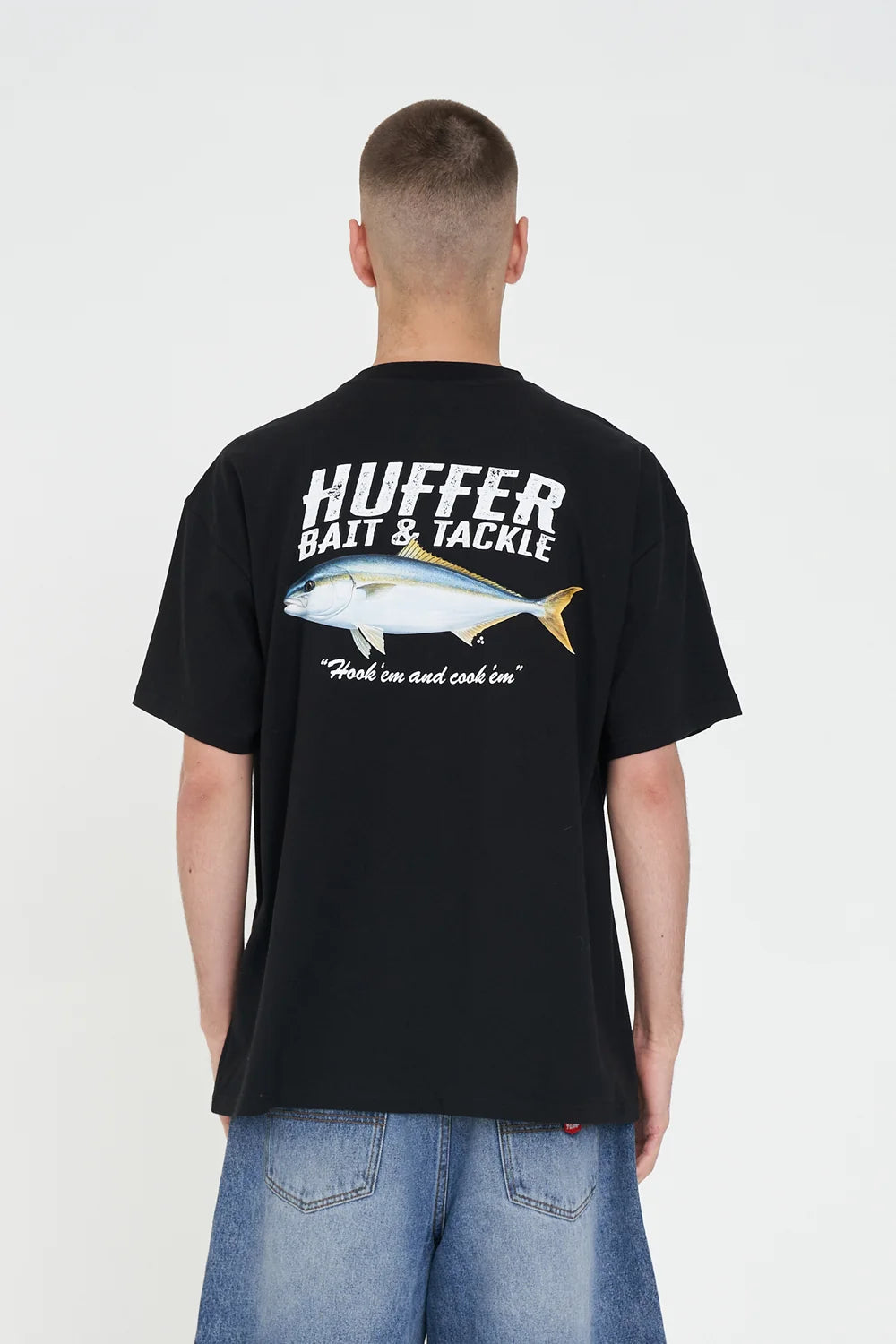 HUFFER King Pin Block Tee Black