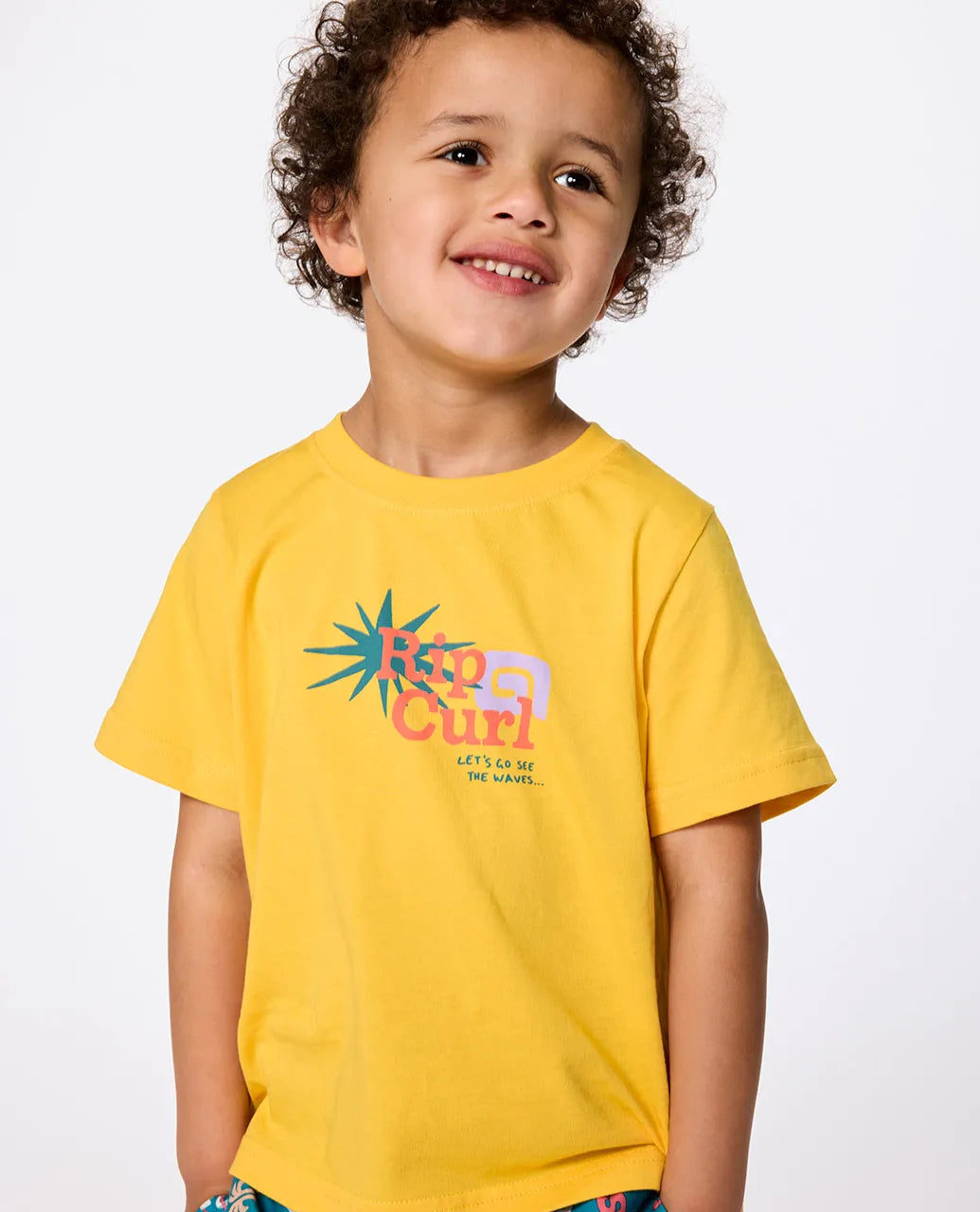 RIP CURL Groms Lets See the Waves Tee Boys 1-8 years