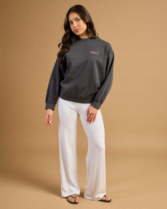 ROXY Lineup Crew Neck Sweatshirt Phantom