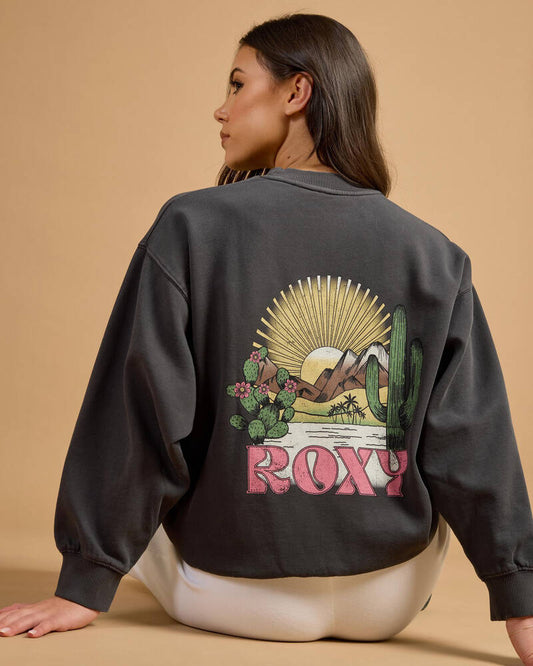 ROXY Lineup Crew Neck Sweatshirt Phantom
