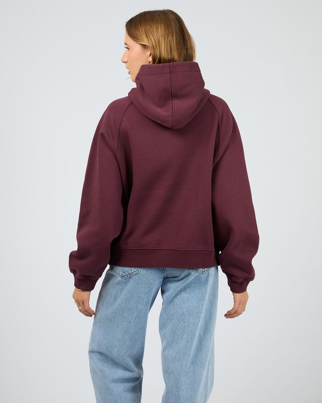 SILENT THEORY Logo Hoodie Cherry