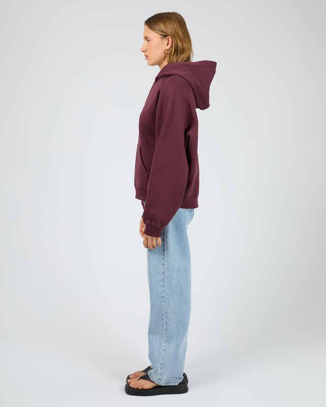 SILENT THEORY Logo Hoodie Cherry