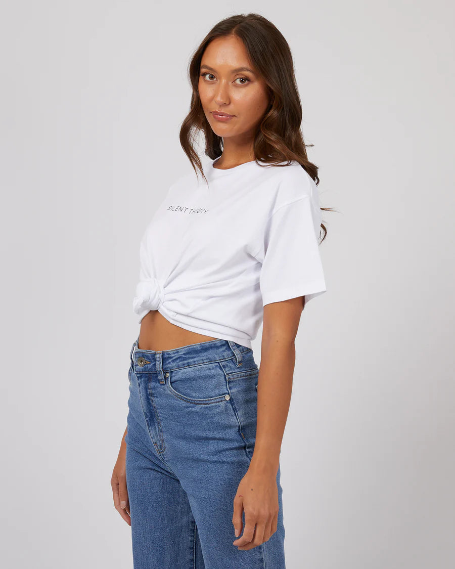SILENT THEORY Logo Tee White