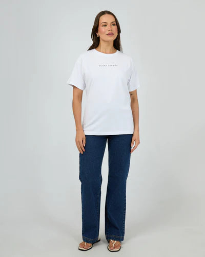 SILENT THEORY Logo Tee White