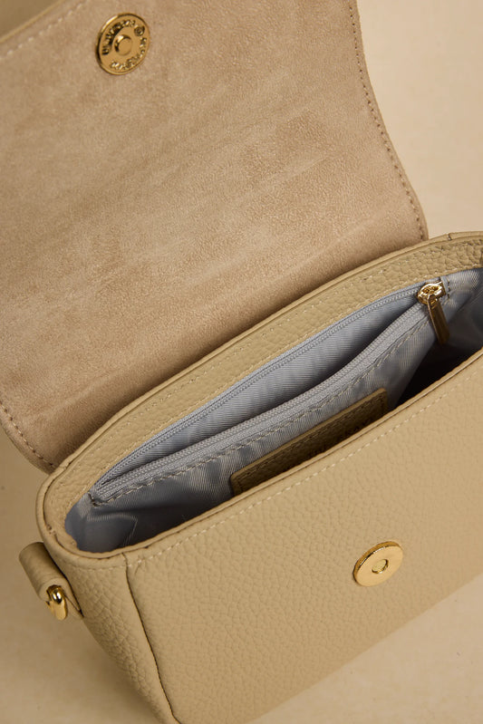 AMONG THE BRAVE London Shell Leather Small Crossbody Handbag