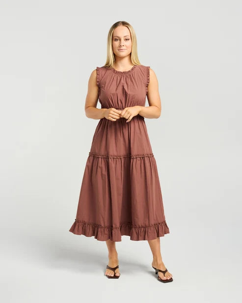 ET ALIA Lucia Dress Walnut