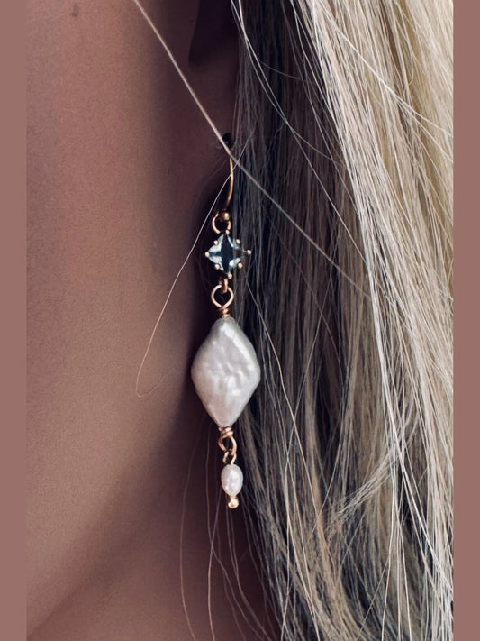 TWIGG JEWELLERY Lucie Pearl Earrings