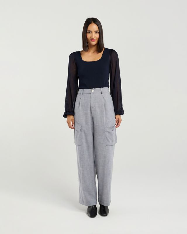 ET ALIA Lucy Knit Top Ink