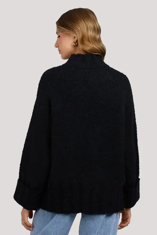 SILENT THEORY Mabel Knit Jumper Black