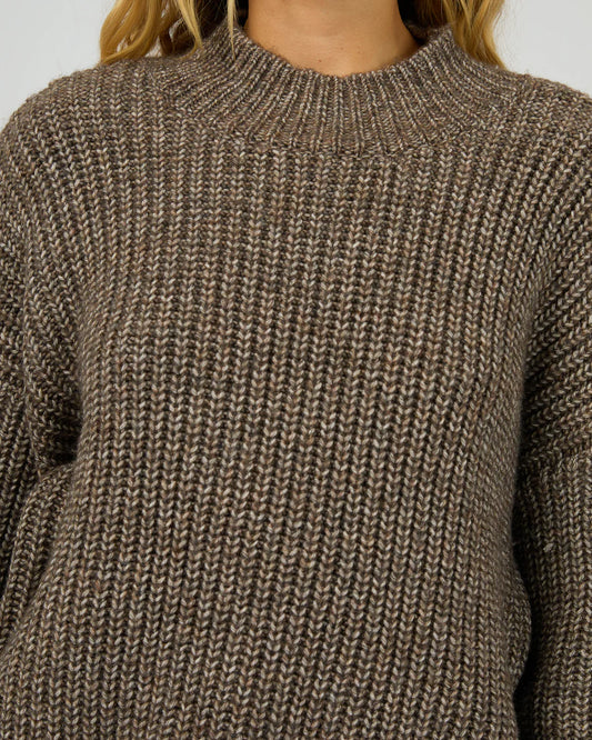 SILENT THEORY Mari Knit Jumper Brown