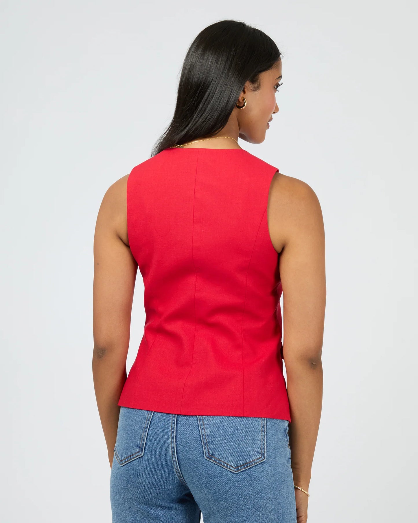 ALL ABOUT EVE Mavis Vest Red