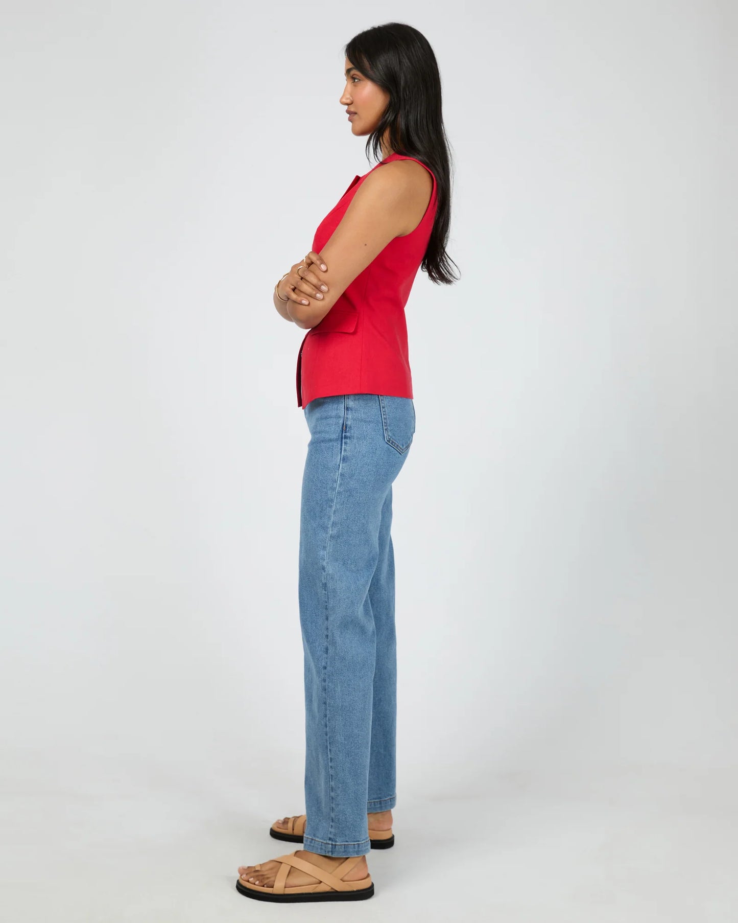 ALL ABOUT EVE Mavis Vest Red