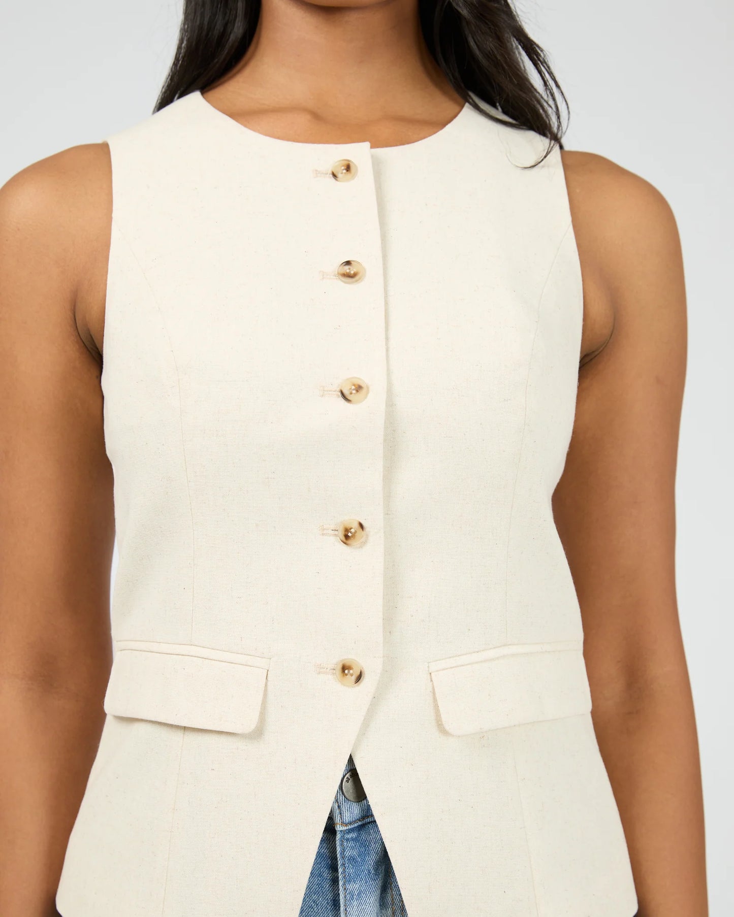 ALL ABOUT EVE Mavis Vest Natural