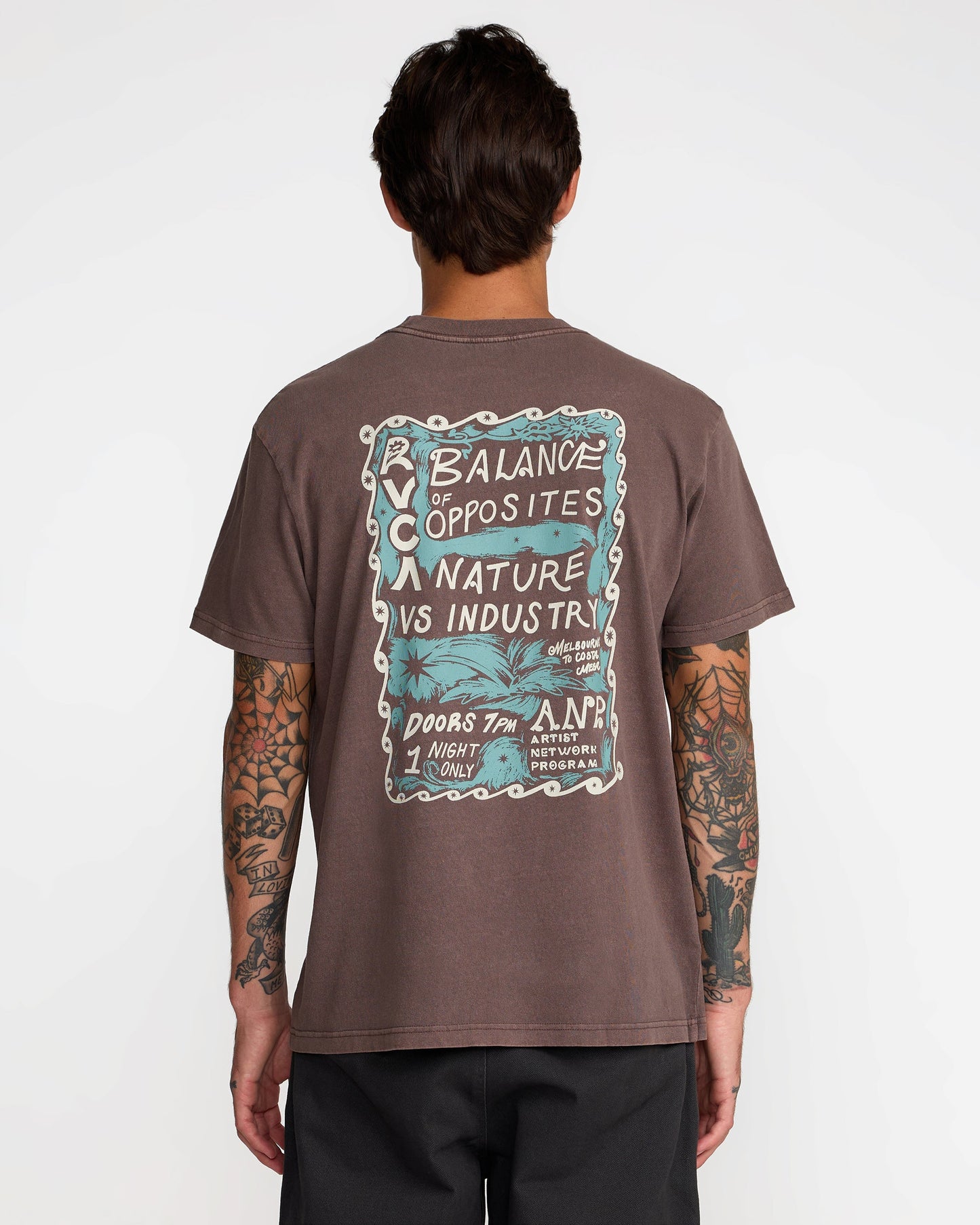 RVCA Mel G Flora Tee Mocha