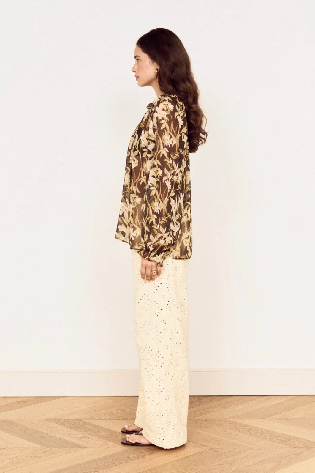 MINK PINK Vega Chiffon Blouse Floral