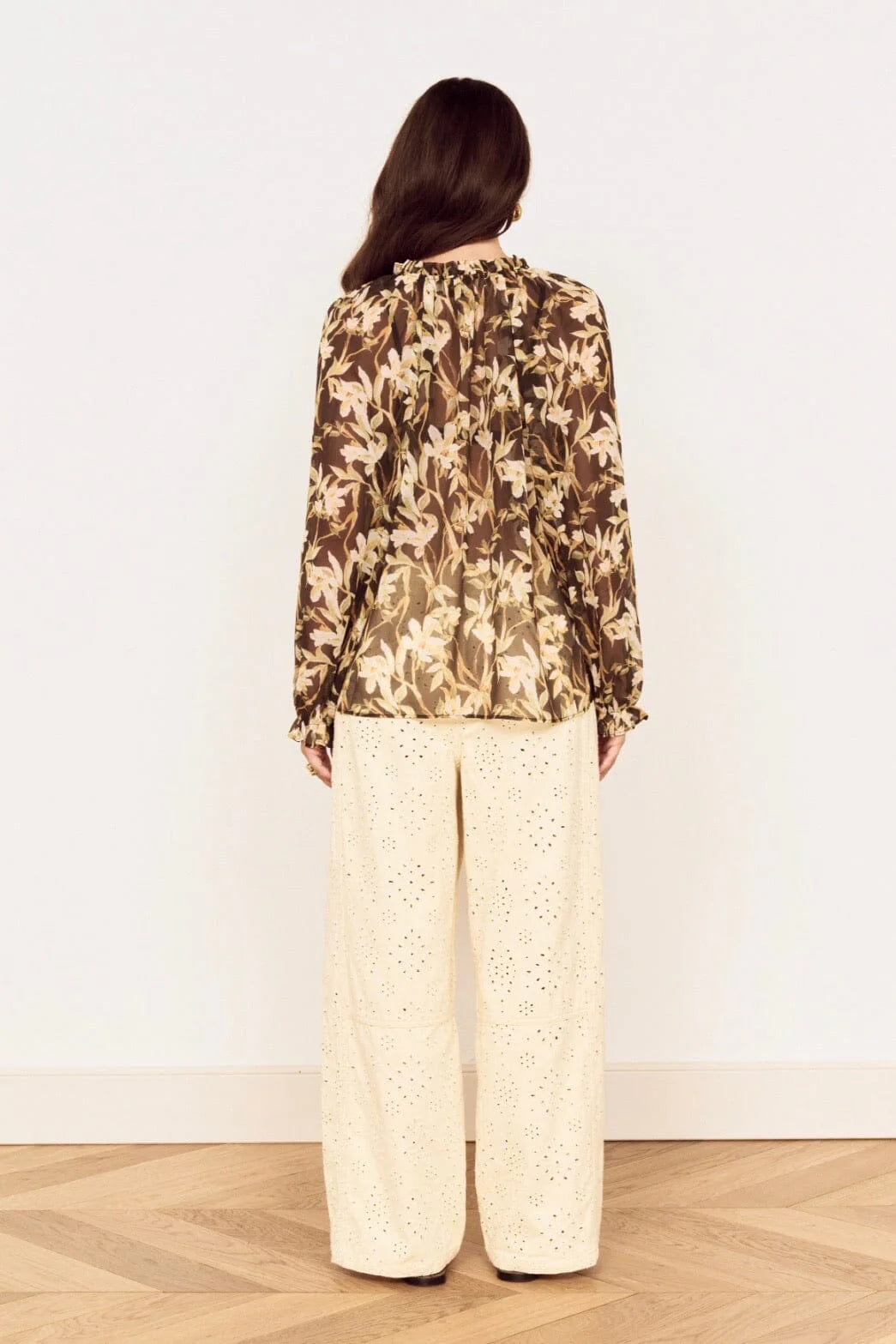 MINK PINK Vega Chiffon Blouse Floral