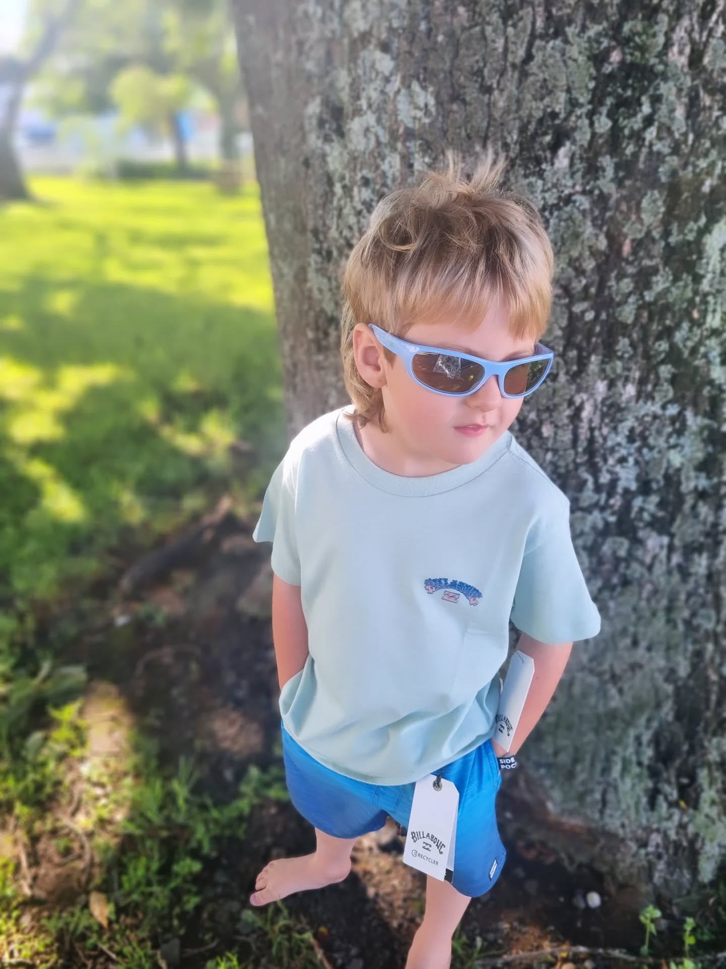 BILLABONG Groms Wax Arch Tee Seafoam 0-7 years