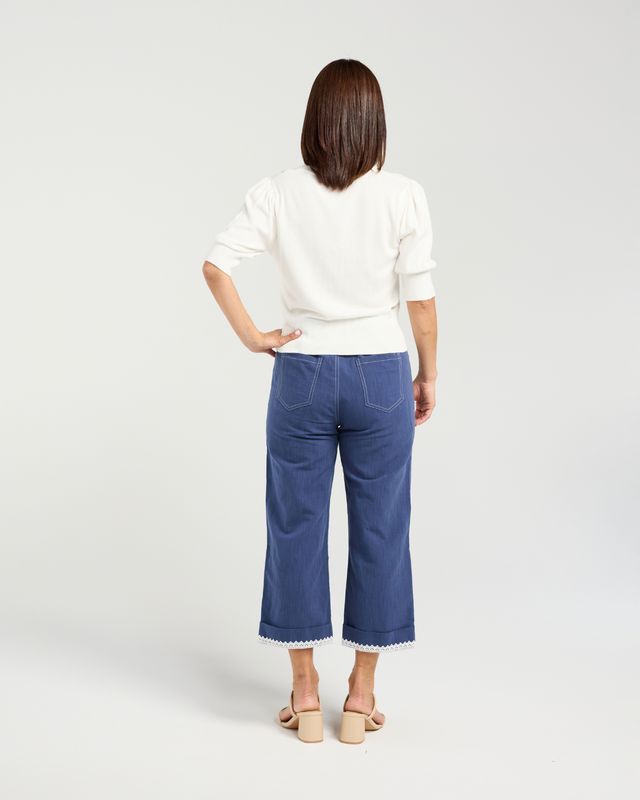 SEDUCE Naomi Knit Cardigan White