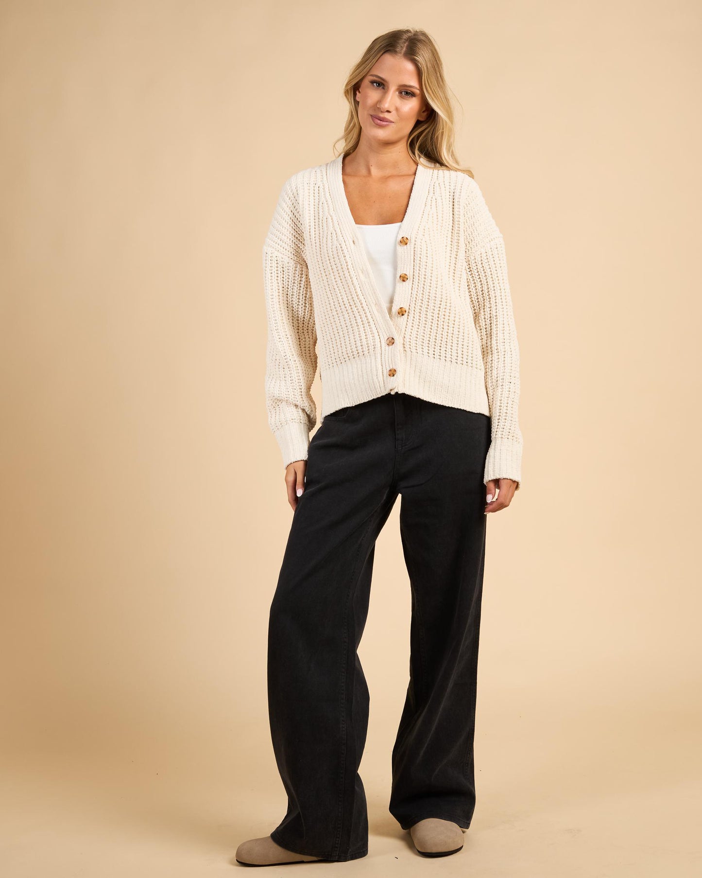 RIP CURL Neon Isles Cardigan Off White