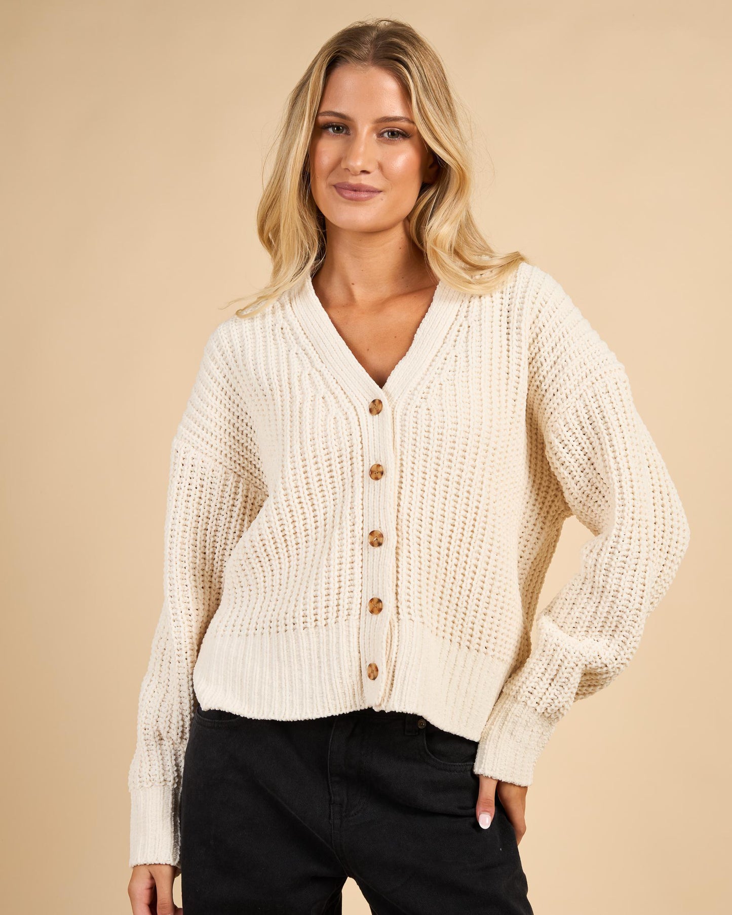 RIP CURL Neon Isles Cardigan Off White