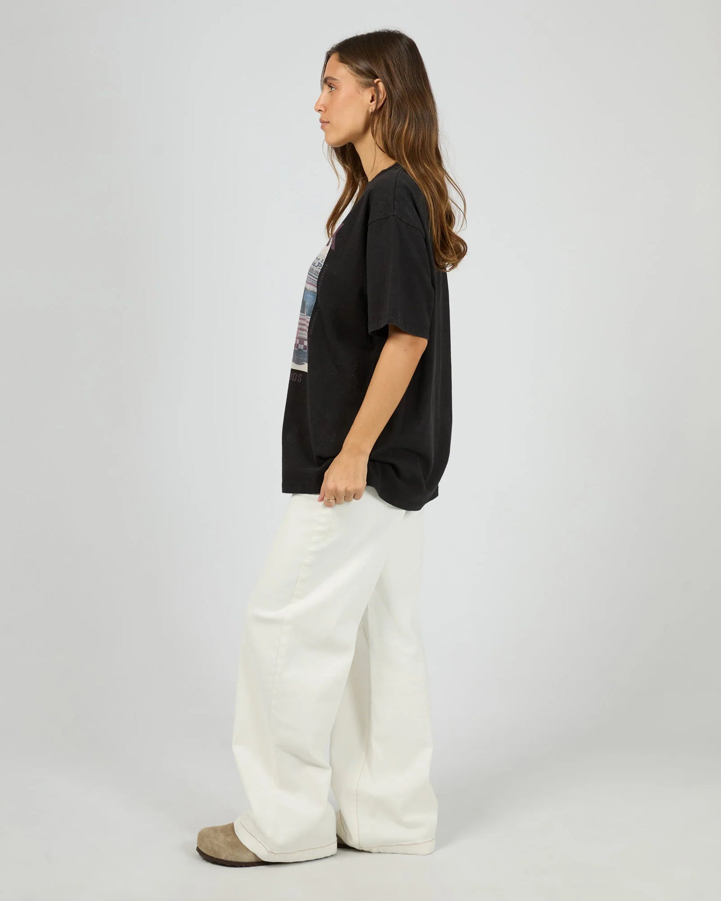 ALL ABOUT EVE New York Diner Relaxed Tee Washed Black