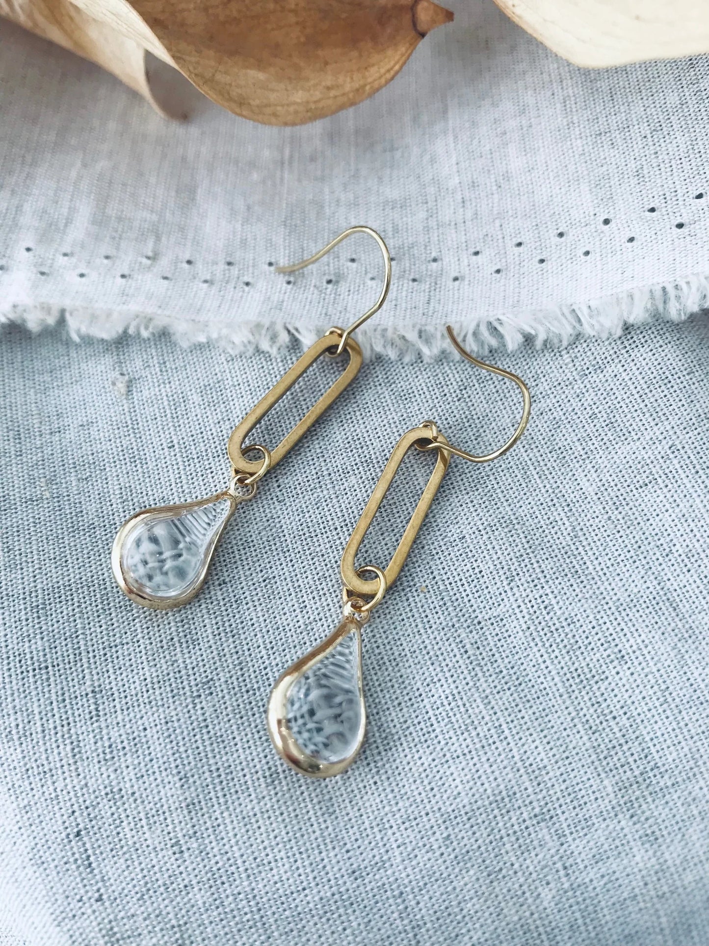 TWIGG JEWELLERY Nova Rectangle Earrings