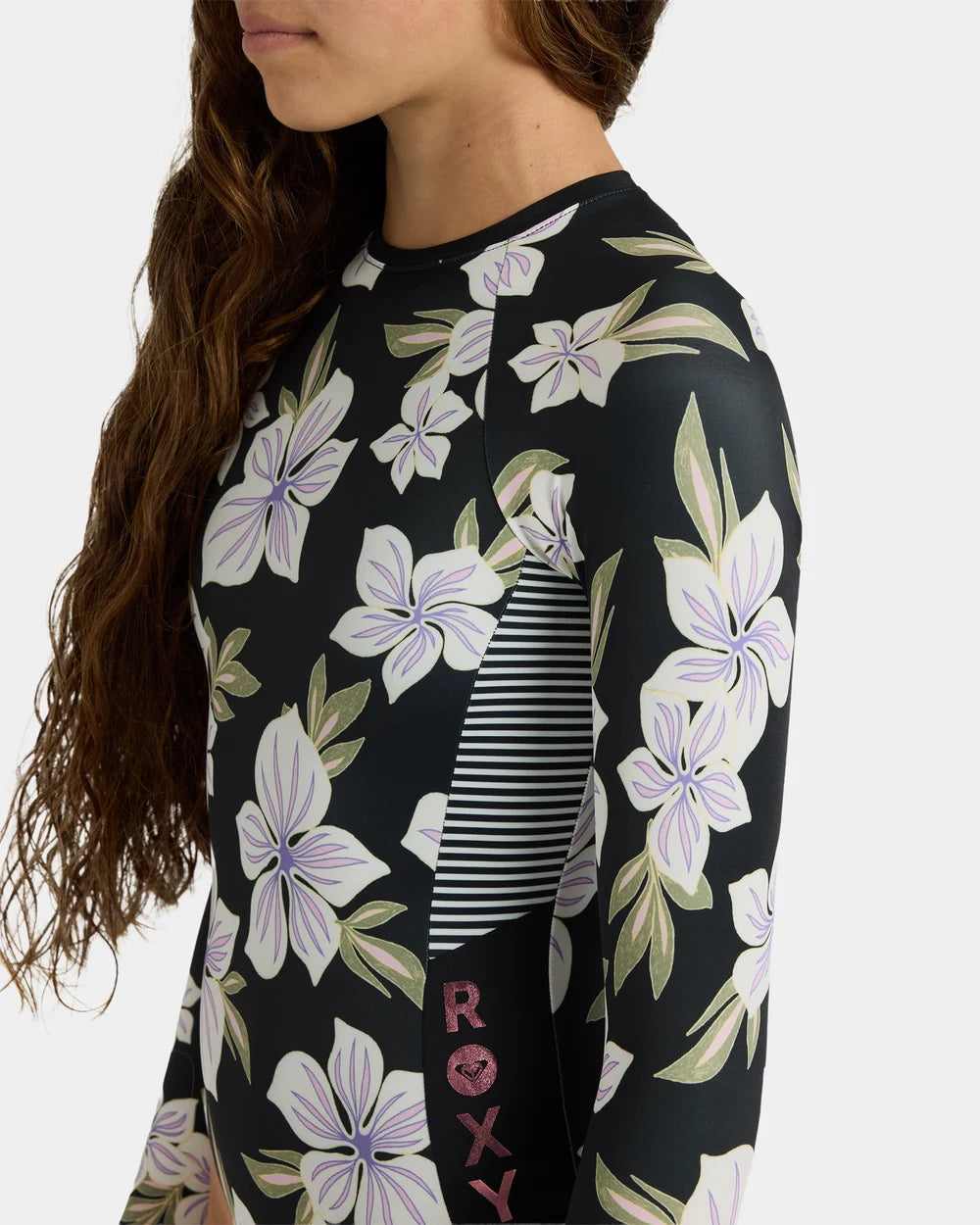 ROXY Girl Of the Pacific Long Sleeve One Piece Swimsuit