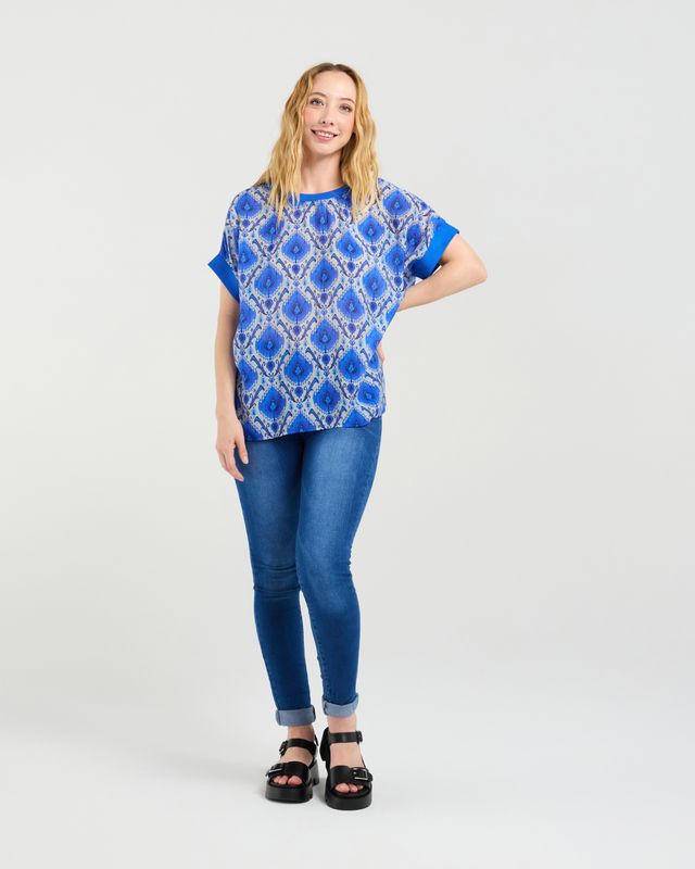 ZAFINA Olivia Top Paisley Top