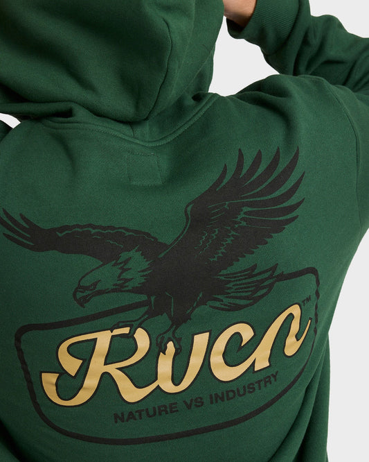 RVCA On Wings Pullover Hoodie Grass Green