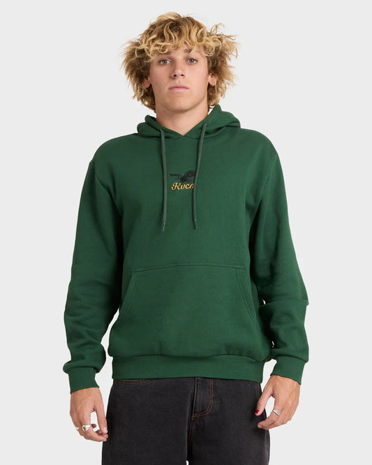 RVCA On Wings Pullover Hoodie Grass Green