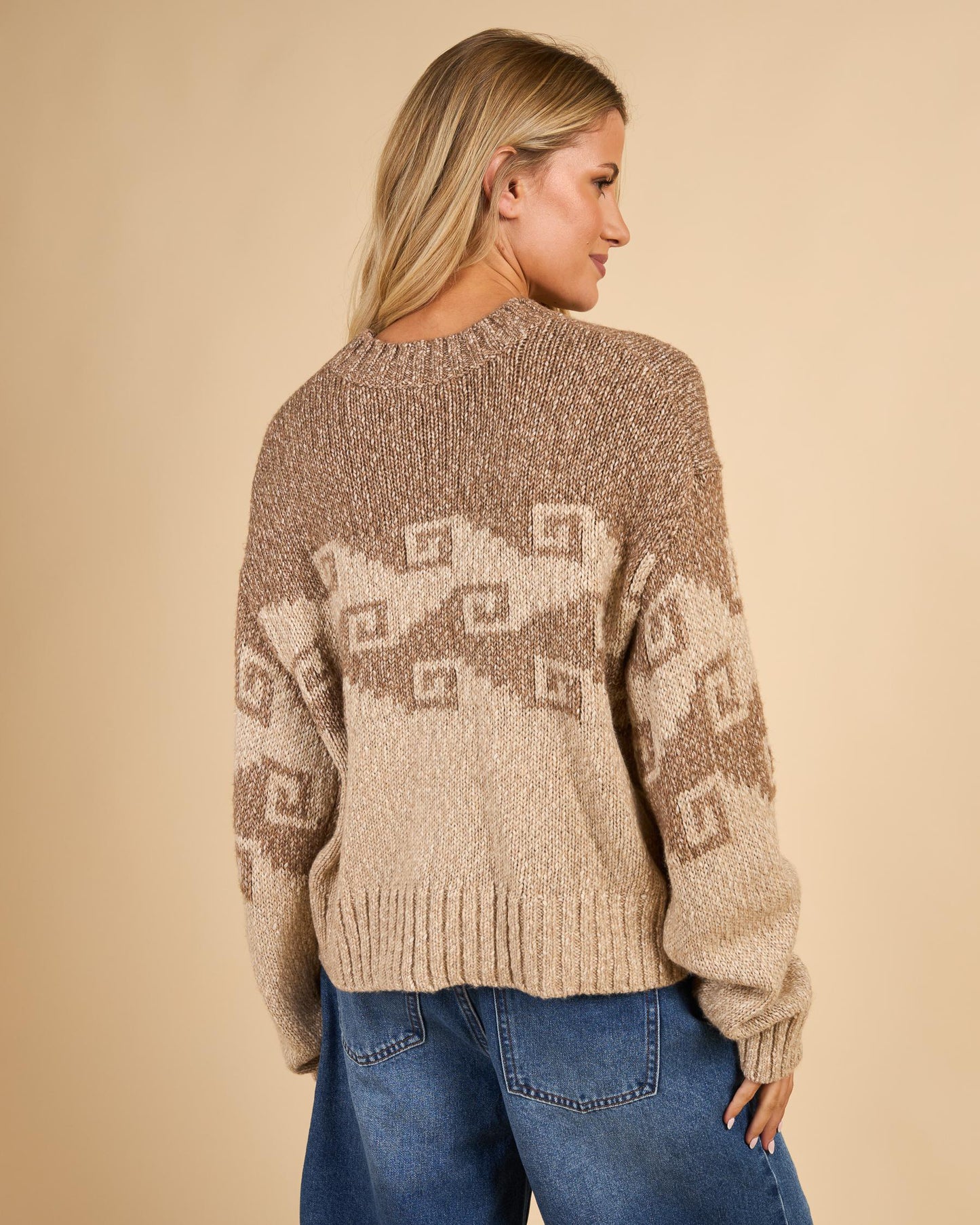 RIP CURL Pacific Coast Knit Sweater Brown