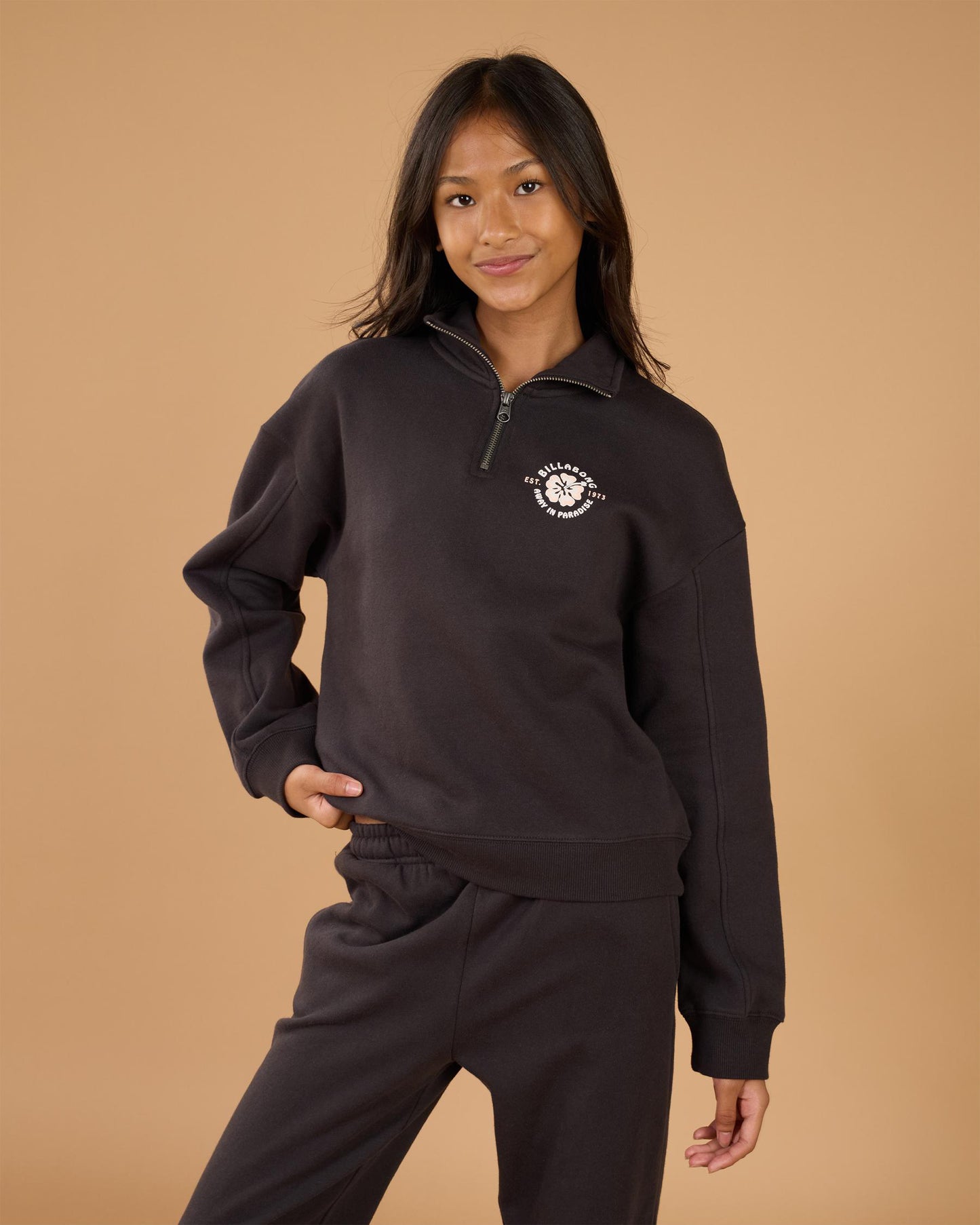 BILLABONG Paradise Half Zip Pullover Girls 6-14