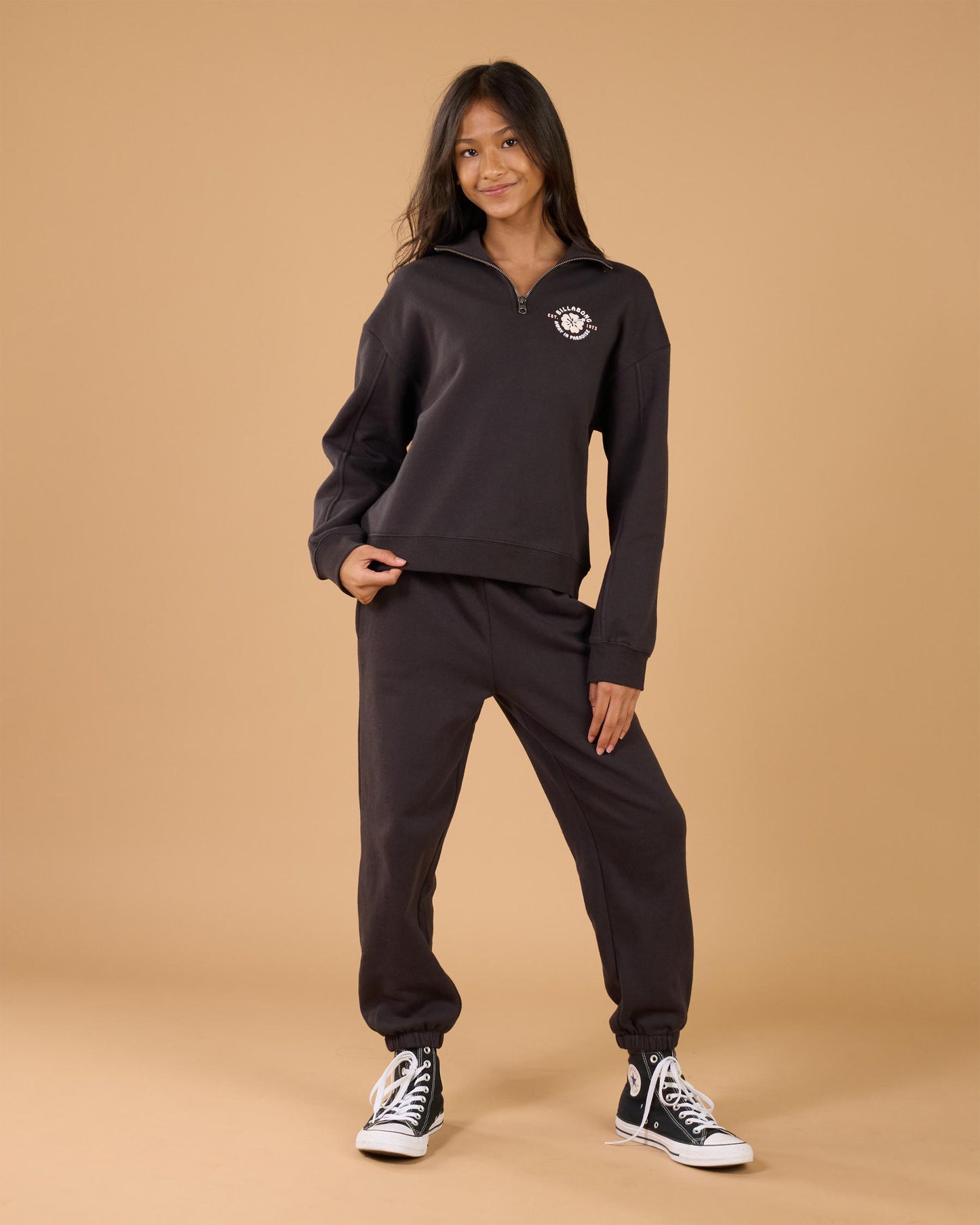 BILLABONG Paradise Half Zip Pullover Girls 6-14