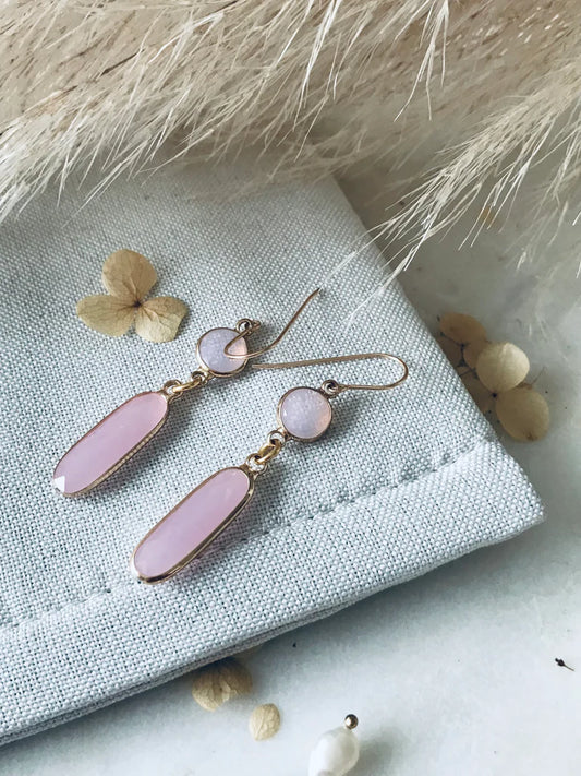 TWIGG JEWELLERY Pepi Audrey Earrings Pink