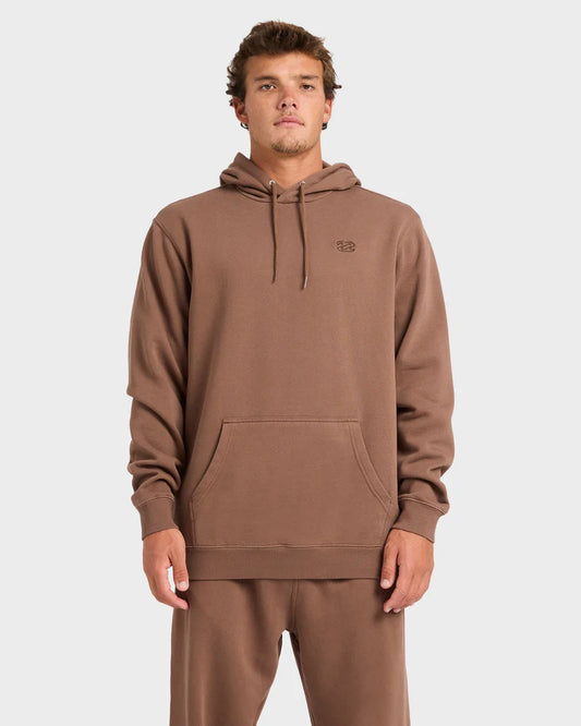 BILLABONG Premium Wave Washed Pullover Hoodie Mocha