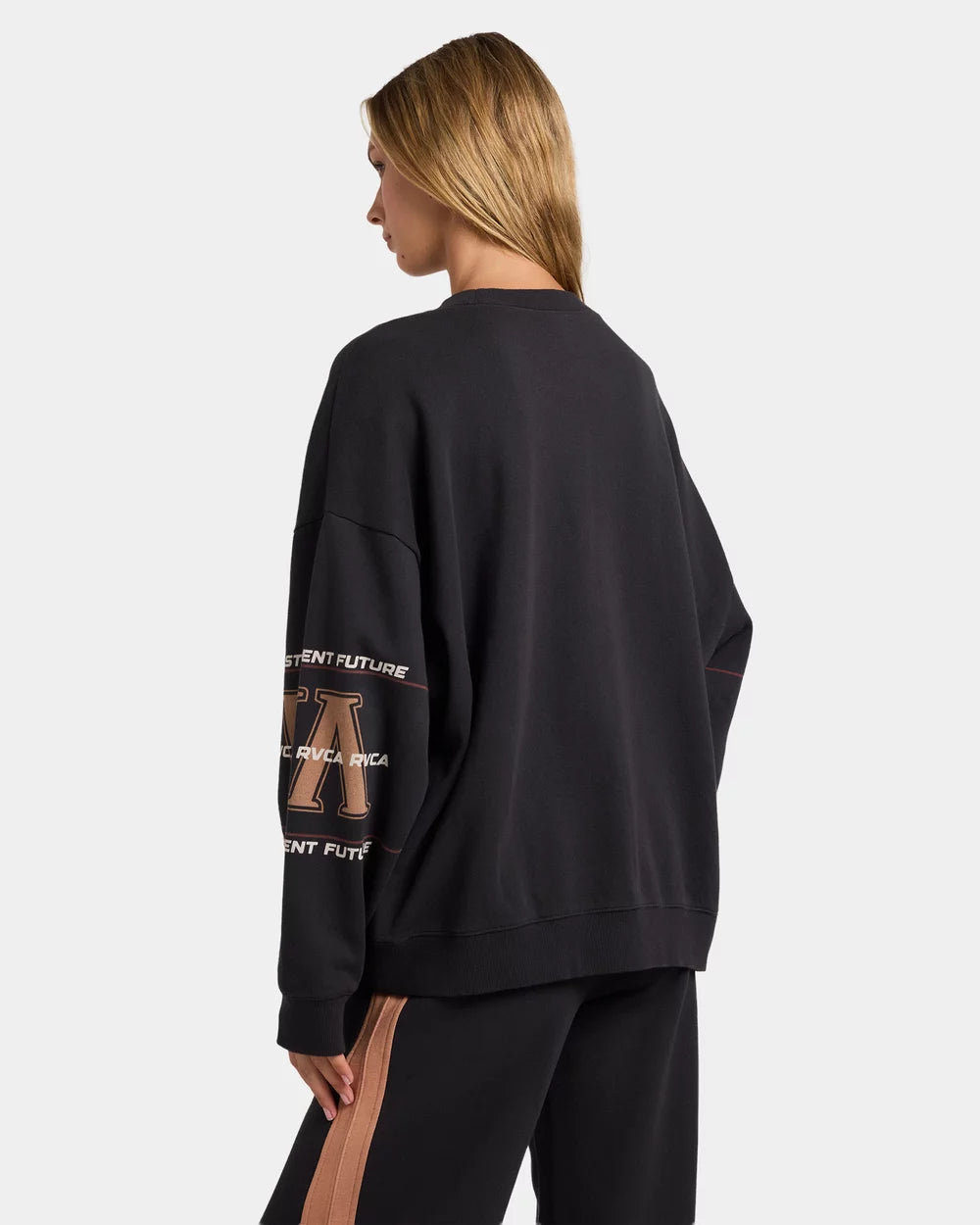 RVCA Puck Pullover Washed Black