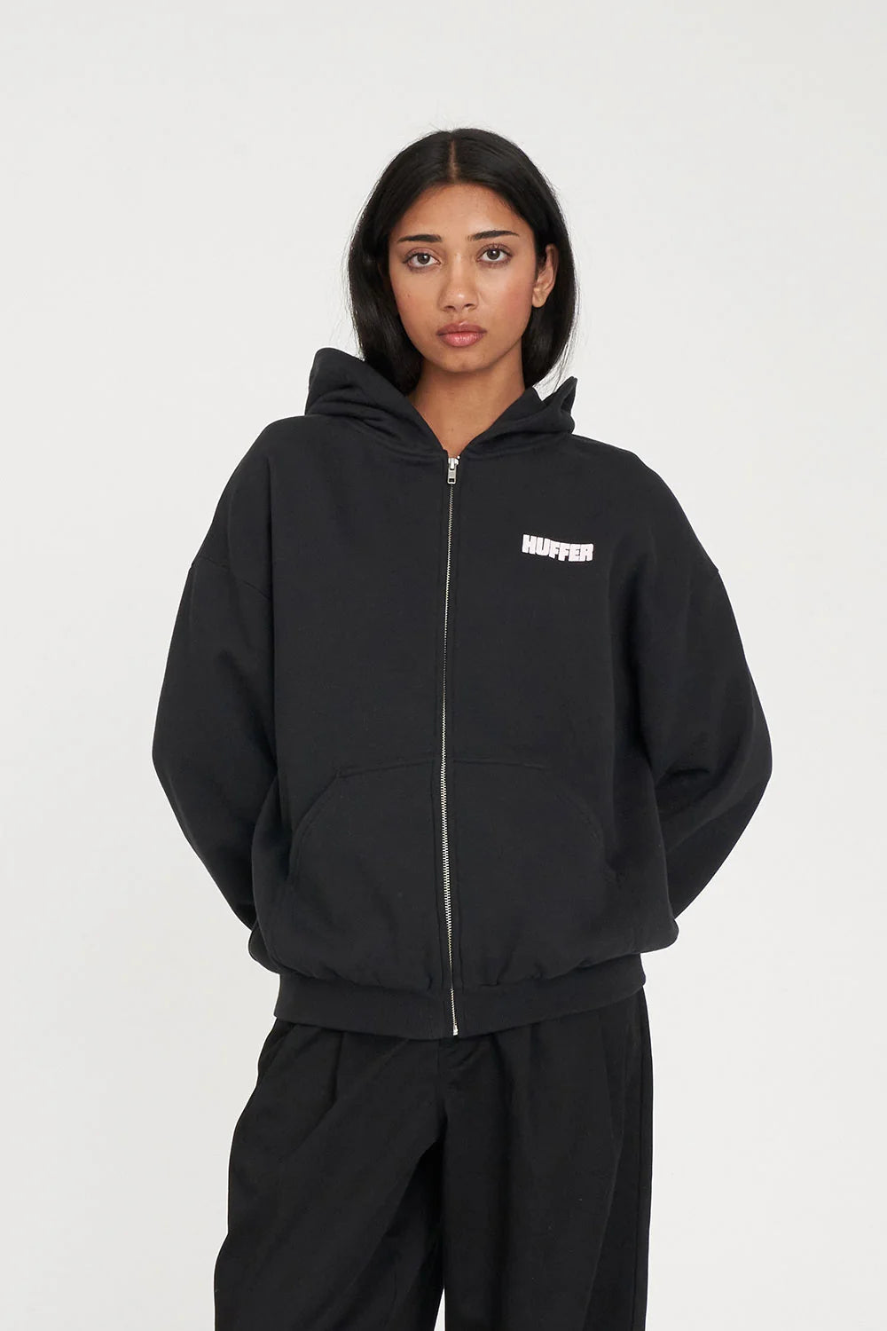 HUFFER Relax Zip Hood Lustre