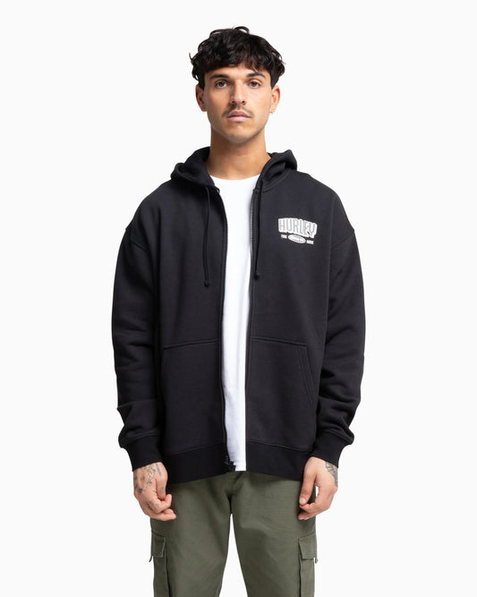 Hurley Relentless Zip Thru Hoodie  Black