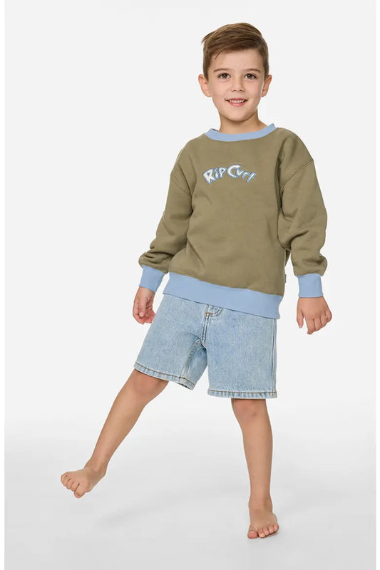 RIP CURL Boy Ride the Wave Crew 1-8 years
