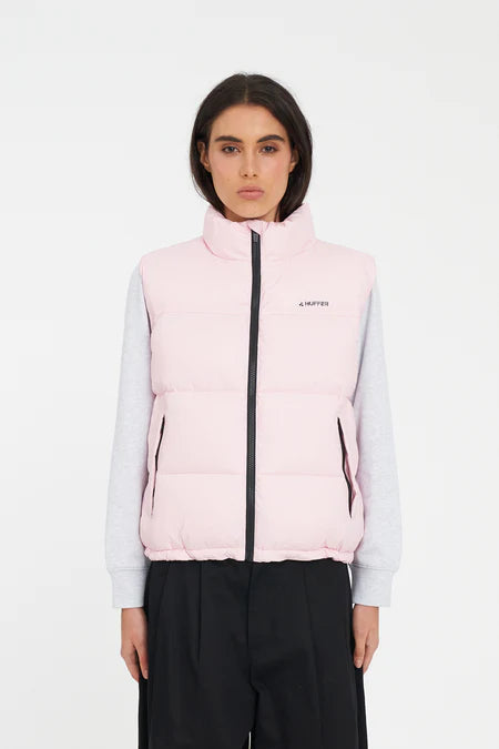 HUFFER Womens Rider Puffer Vest Petal