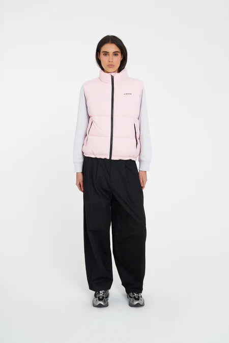 HUFFER Womens Rider Puffer Vest Petal
