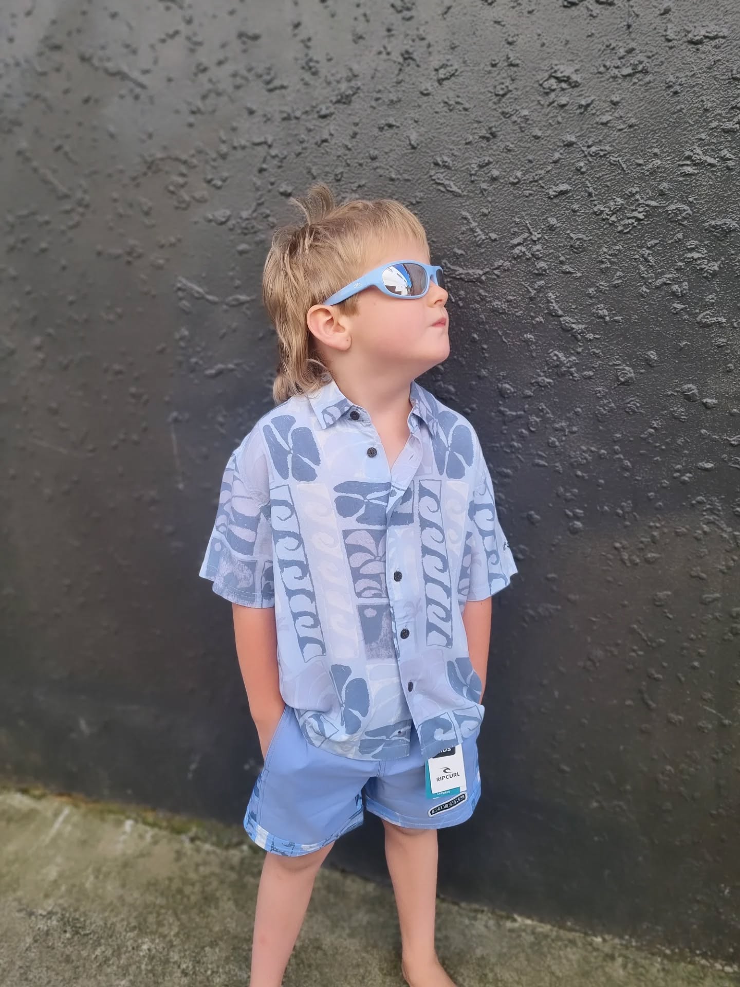 RIP CURL Groms AOTS Ty Williams Short Sleeve Shirt 1-8 years