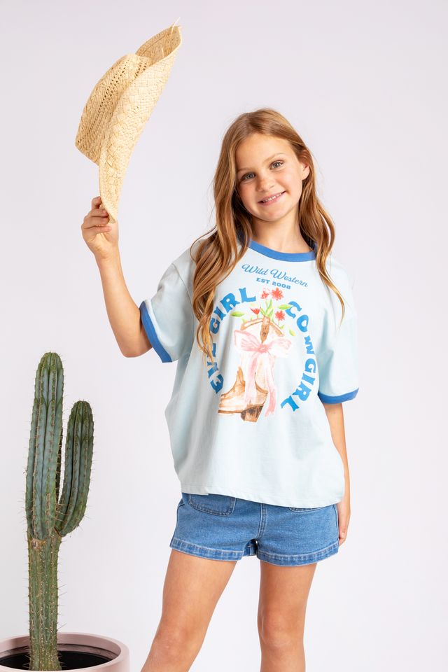 EVE GIRL Rodeo Ringer Tee 3-7 years