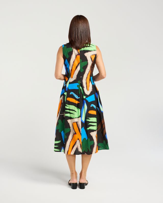 SEDUCE Rosa Dress Abstract Pop