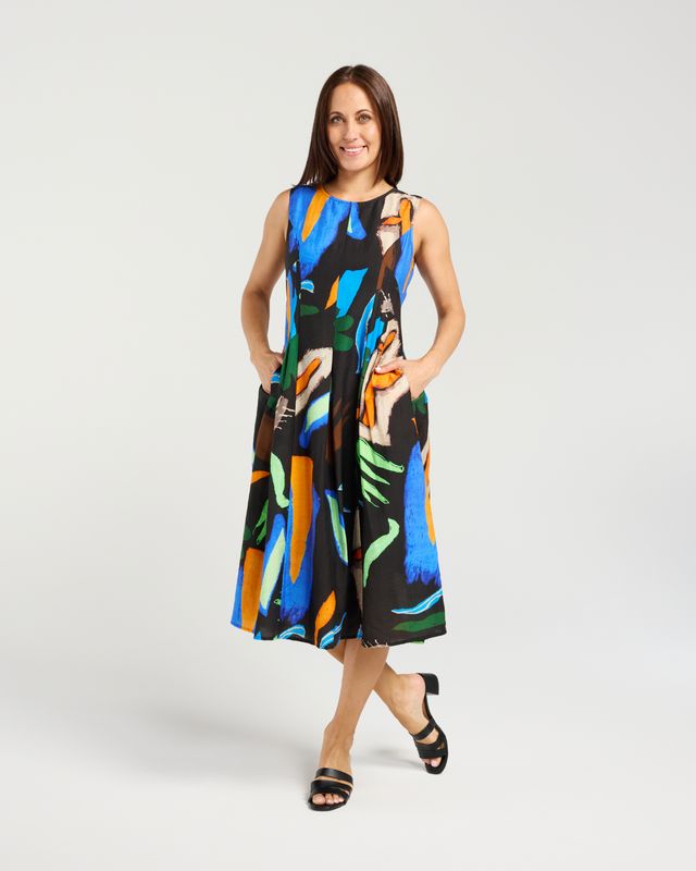 SEDUCE Rosa Dress Abstract Pop