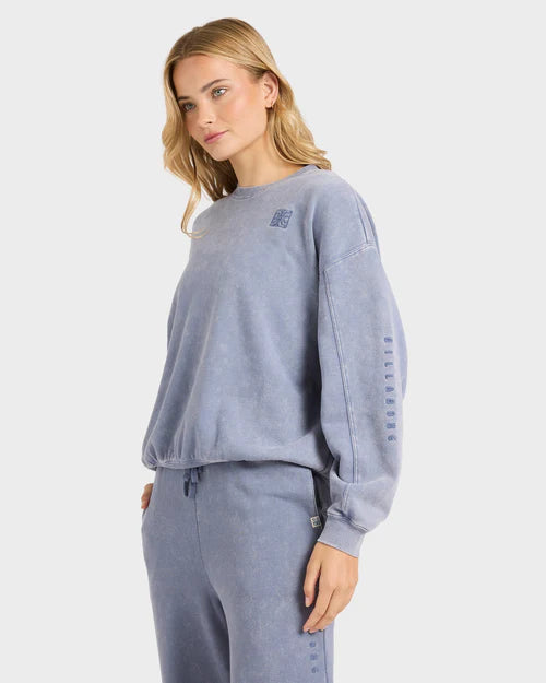 BILLABONG Saltwashed Kendal Crew Stone Blue