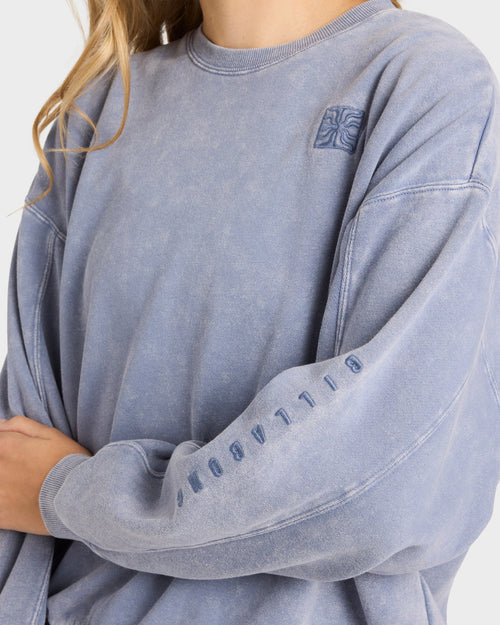BILLABONG Saltwashed Kendal Crew Stone Blue