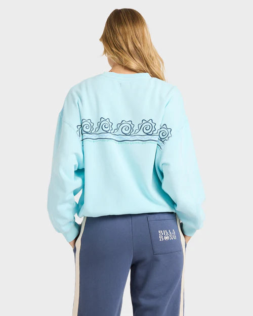 BILLABONG Sanibel Kendal Crew Pool Blue
